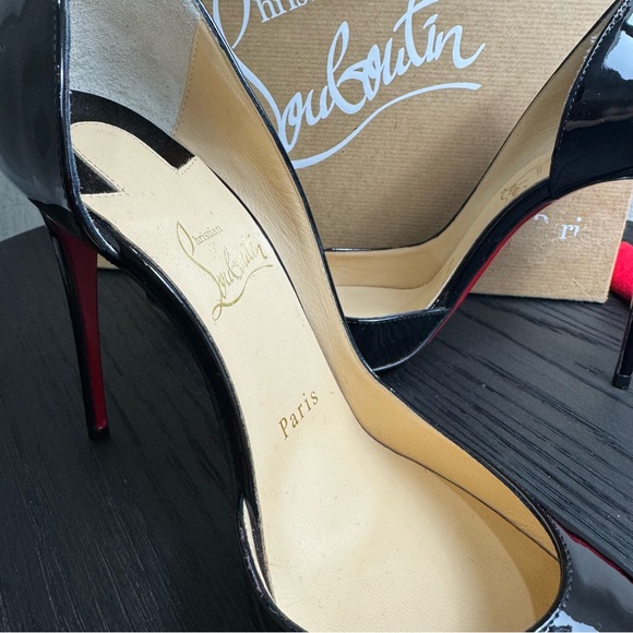 Christian Louboutin Iriza 100 Patent Black 37.5 - Picture 5 of 9